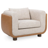 Dania Accent Chair, Latte-Furniture - Chairs-High Fashion Home