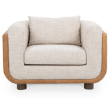 Dania Accent Chair, Latte-Furniture - Chairs-High Fashion Home