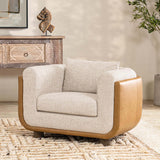 Dania Accent Chair, Latte-Furniture - Chairs-High Fashion Home