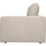 Dante 5 Piece Sectional, Heather Tweed Pebble