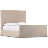 Daphne Slipcover Bed, Savoy Parchment by Four Hands