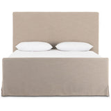 Daphne Slipcover Bed, Savoy Parchment by Four Hands