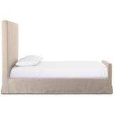 Daphne Slipcover Bed, Savoy Parchment by Four Hands