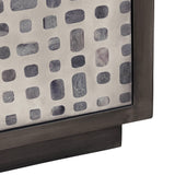 Dapple 2 Door Cabinet, Grey-Furniture - Storage-High Fashion Home