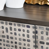 Dapple 2 Door Cabinet, Grey-Furniture - Storage-High Fashion Home