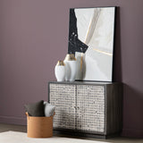 Dapple 2 Door Cabinet, Grey-Furniture - Storage-High Fashion Home