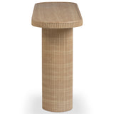 Darcy Console Table, Faux Travertine