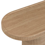 Darcy Console Table, Faux Travertine