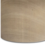 Darcy Outdoor Round Coffee Table, Travertine