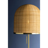 Darfield Floor Lamp, Aged Brass