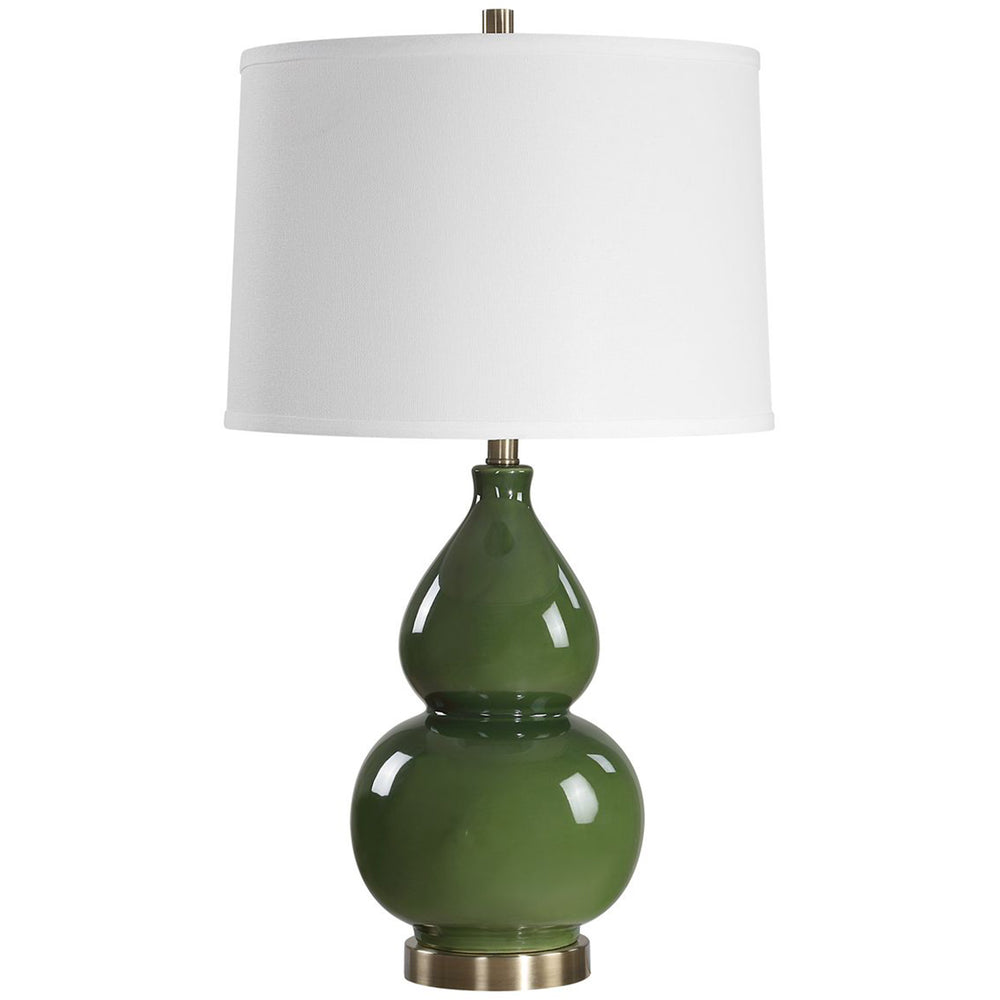 Dario Table Lamp, Dark Green-Lighting-High Fashion Home