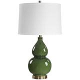 Dario Table Lamp, Dark Green-Lighting-High Fashion Home