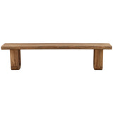 Daven Outdoor Dining Bench, Natural