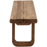 Daven Outdoor Dining Bench, Natural