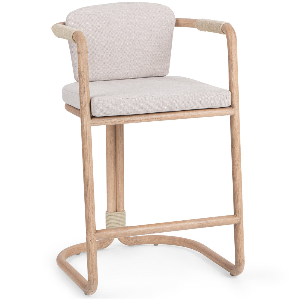 Dawson Outdoor Counter Stool, Butterscotch-Furniture - Outdoor-High Fashion Home