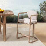 Dawson Outdoor Counter Stool, Butterscotch-Furniture - Outdoor-High Fashion Home