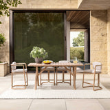 Dawson Outdoor Counter Table, Butterscotch-Furniture - Outdoor-High Fashion Home