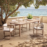Dawson Outdoor Extendable Dining Table, Butterscotch-Furniture - Outdoor-High Fashion Home