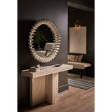 Daxton Console Table, White Travertine-Furniture - Accent Tables-High Fashion Home