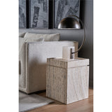 Daxton Table, White Travertine-Furniture - Accent Tables-High Fashion Home