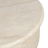 Dayna Coffee Table, Faux Travertine by Amber Lewis x Four Hands-Furniture - Accent Tables-High Fashion Home