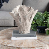 Deacon Coral Sculpture, White-Accessories-High Fashion Home