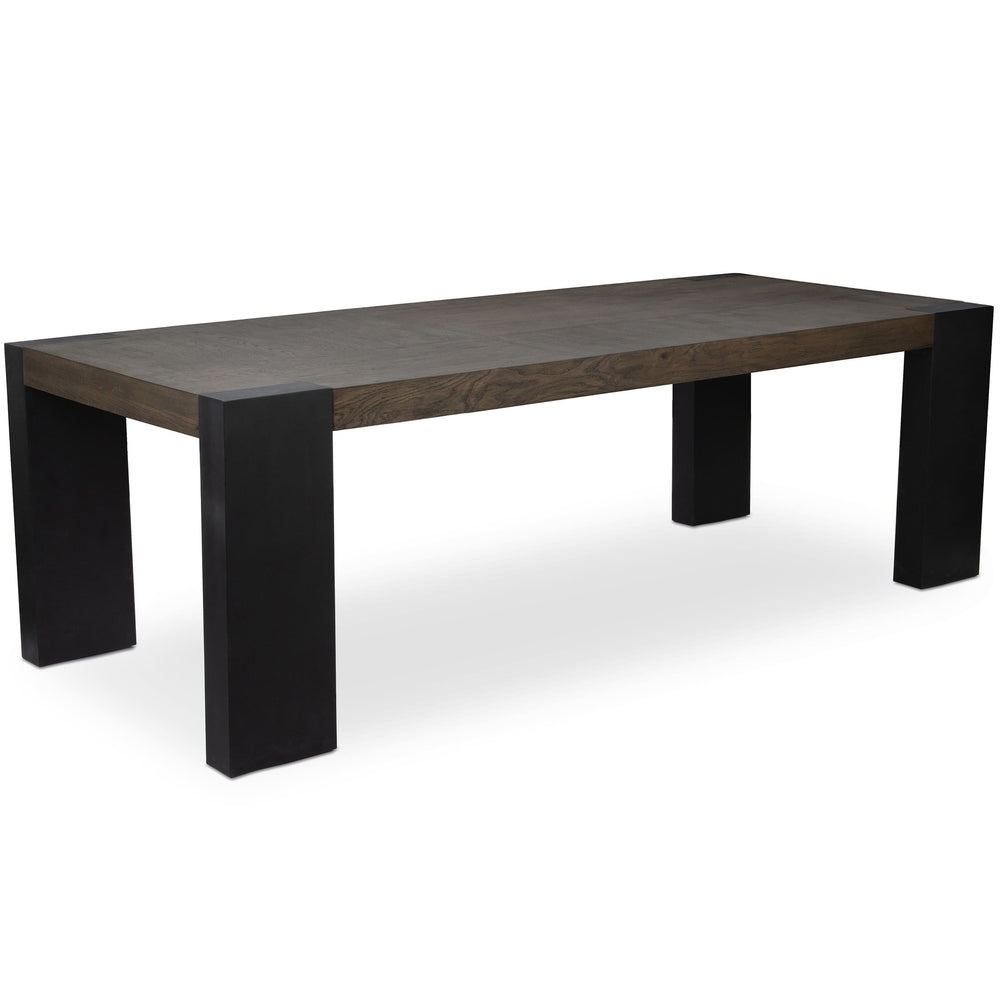 Deaven Rectangular Dining Table, Dark Wood