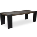 Deaven Rectangular Dining Table, Dark Wood