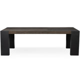 Deaven Rectangular Dining Table, Dark Wood