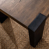 Deaven Rectangular Dining Table, Dark Wood