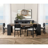Deaven Rectangular Dining Table, Dark Wood