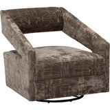 Decker Swivel Chair, Atlanta Haze-Furniture - Chairs-High Fashion Home