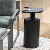 Decklyn Accent Table, Black-Furniture - Accent Tables-High Fashion Home