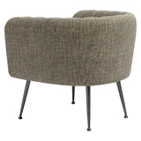 Deco Accent Chair, Green Tweed-Furniture - Chairs-High Fashion Home