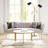 Deco Sofa, Beige-Furniture - Sofas-High Fashion Home