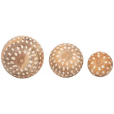 Decorative Ball Set, Natural, Set of 3-Accessories-High Fashion Home