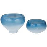Decorative Bowls, Blue, Set of 2-Accessories-High Fashion Home