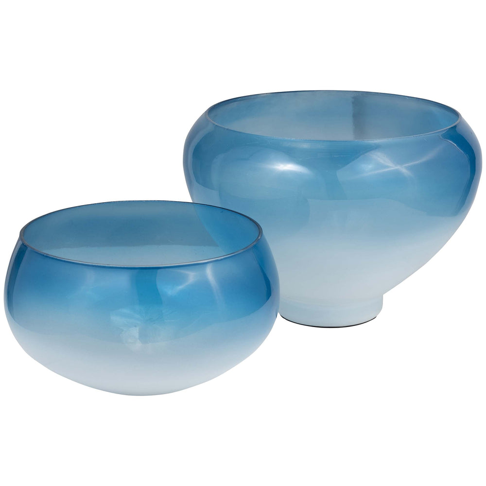 Decorative Bowls, Blue, Set of 2-Accessories-High Fashion Home