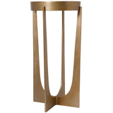 Deidra Accent Table, Antique Brass-Furniture - Accent Tables-High Fashion Home