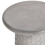 Delaine 20" Outdoor Accent Table, Light Gray-Furniture - Outdoor-High Fashion Home