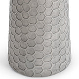 Delaine 20" Outdoor Accent Table, Light Gray-Furniture - Outdoor-High Fashion Home