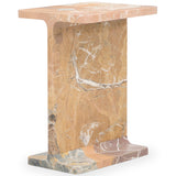 Delaney Rectangle Accent Table, Rusty Brown-Furniture - Accent Tables-High Fashion Home