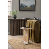 Delaney Rectangle Accent Table, Rusty Brown-Furniture - Accent Tables-High Fashion Home