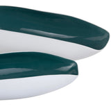 Delecroix Shallow Bowls, White, Set of 2-Accessories-High Fashion Home