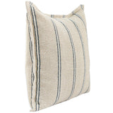 Delgada 20" Pillow, Natural/Blue Multi