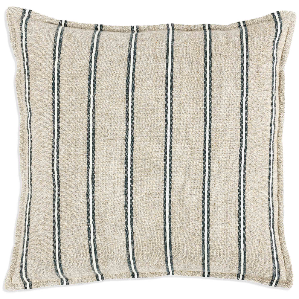 Delgada 26" Pillow, Natural/Blue Multi
