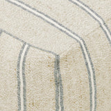 Delgada Pouf, Natural/Blue-Furniture - Chairs-High Fashion Home