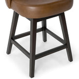 Della Swivel Counter Stool, Camel-Furniture - Chairs-High Fashion Home