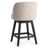 Della Swivel Counter Stool, Sandy Cream-Furniture - Chairs-High Fashion Home
