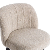 Della Swivel Counter Stool, Sandy Cream-Furniture - Chairs-High Fashion Home